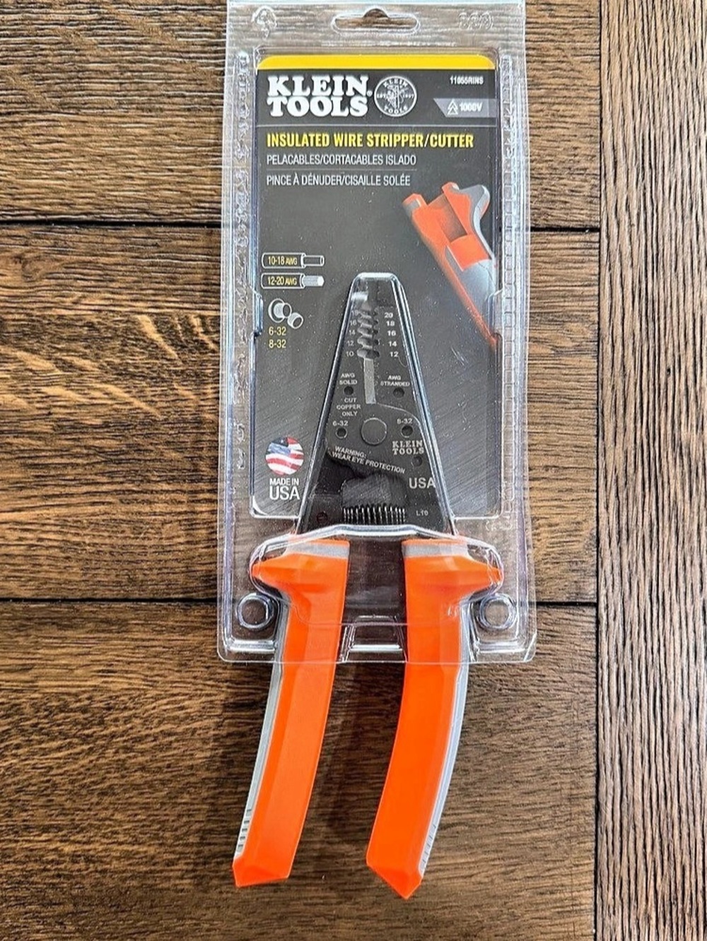 Klein Tools Insulated Wire Stripper/Cutter Orange